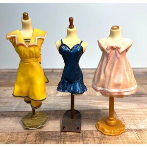 Vintage-Style Dress Form Figurines Set Of 3  Bathing Belle Sweet Dreams Welcome